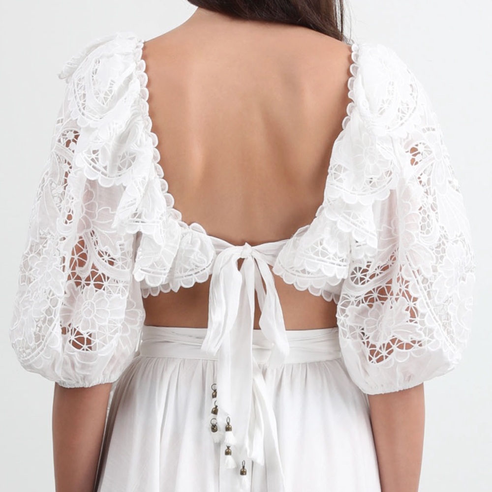 Zimmermann Lulu Scallop Frill Top
